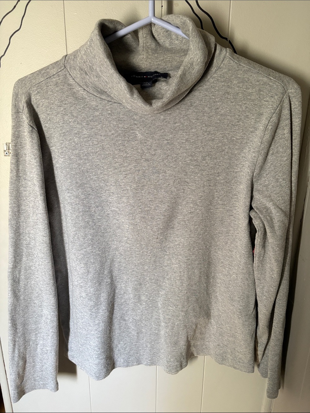 Tommy Hilfiger Heather Gray Turtleneck Sweater